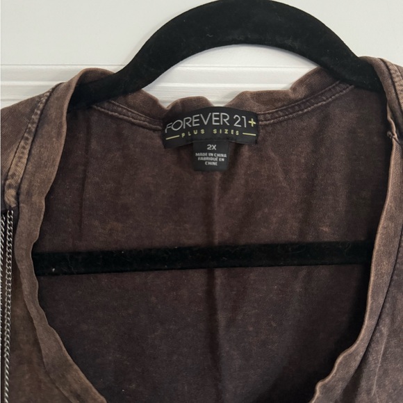 Plus Size Forever 21 Sleeveless Shirt Peace - Picture 3 of 4